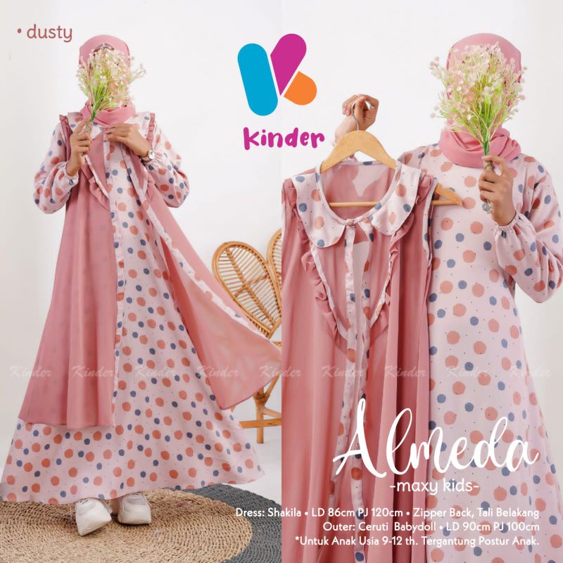 ALMEDA MAXY KIDS BY KINDER | Dress/gamis Anak Remaja