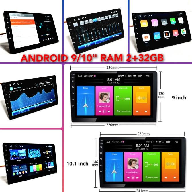HEADUNIT ANDROID PCX 9 / 10 INCH RAM 2+32GB UH54O56K