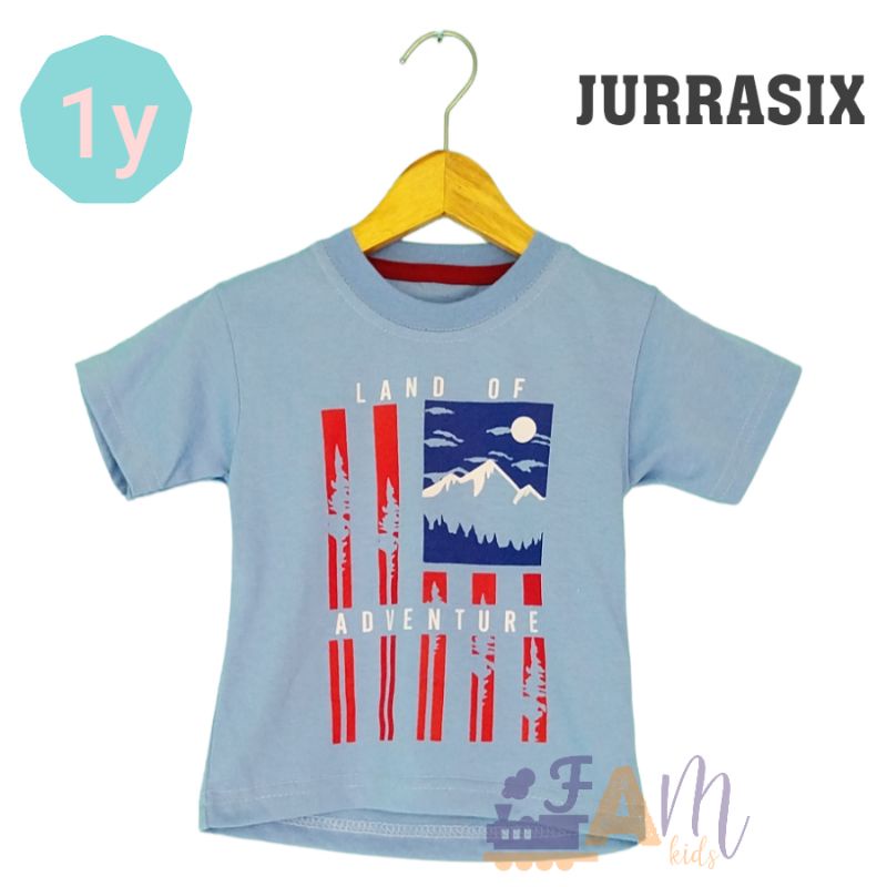 BAJU ANAK COWOK BRANDED / KAOS ANAK LAKI-LAKI JURRASIX