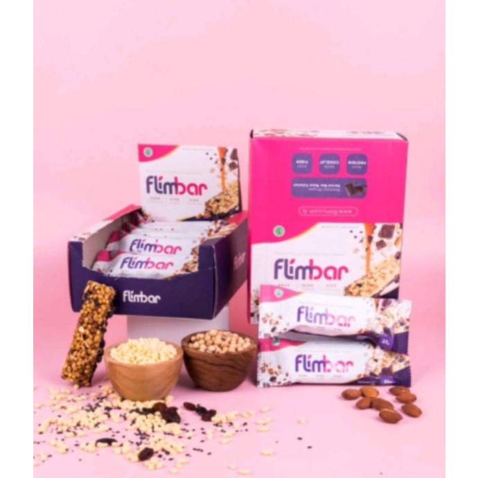 

Flimbar Snack Sehat Sereal Bar Diet Meal Replacement Tinggi Nutrisi Fiber Protein Bar