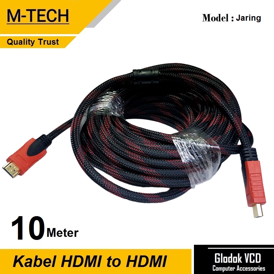 M-Tech Kabel hdmi Jaring 10m