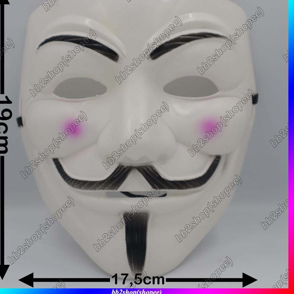 チ topeng anonymous tanpa nama mask v vendetta guy fawkes hacker peretas termurah ペ