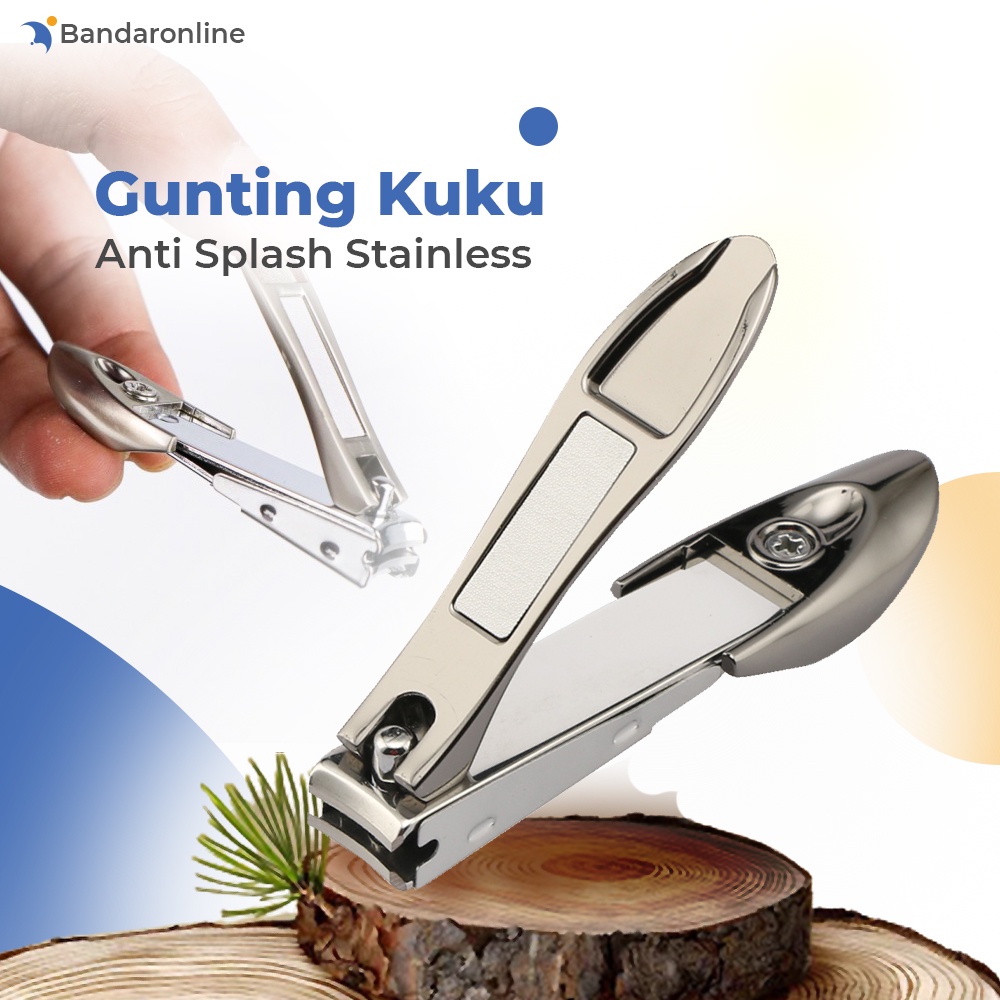 Gunting Kuku Bahan Stainless Steel Anti Splash Pemotong Kuku Kaki