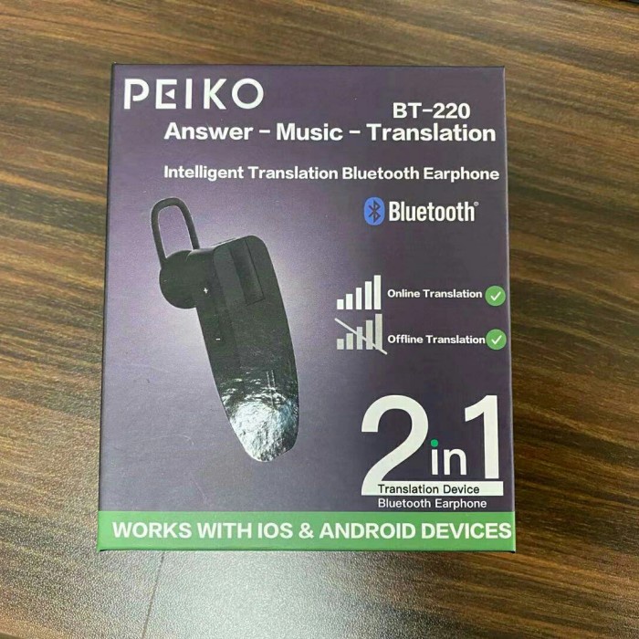 

HEMAT Translator PEIKO BT 220 - Alat Penerjemah
