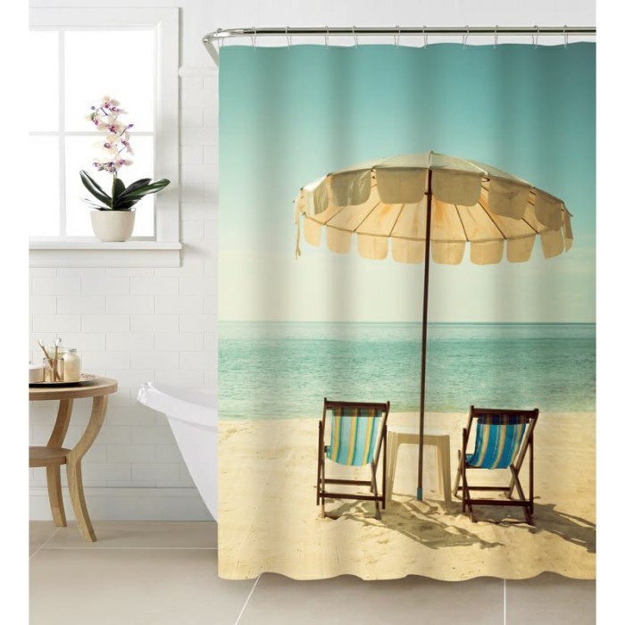 (Serba Serbi) Gorden Kamar Mandi Shower Curtain /Tirai Kamar Mandi Jendela 180x180cm Terlaris