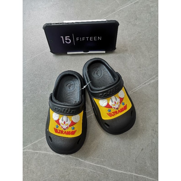 15 SHOP --- NEW ! ! SIZE:18-29 Sandal Sendal Anak Laki Laki Usia 0-4 Tahun Ultraman Bahan Eva Karet 6136-H