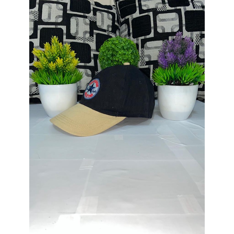BIG SALE PROMO FREE ONGKIR TOPI DISTRO CAP TRENDY PRIA WANITA BASEBALL CAKOB MODEL TERBARU HITAM KOMBINASI CREAM KEREN KEKINIAN BAHAN RAFELL TEBAL BERKUALITAS