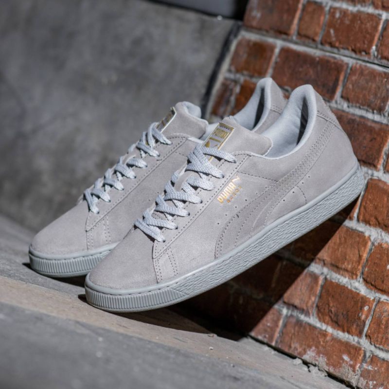 Sepatu Suede Classic Mono Reptile Grey Original OEM Sneakers Pria