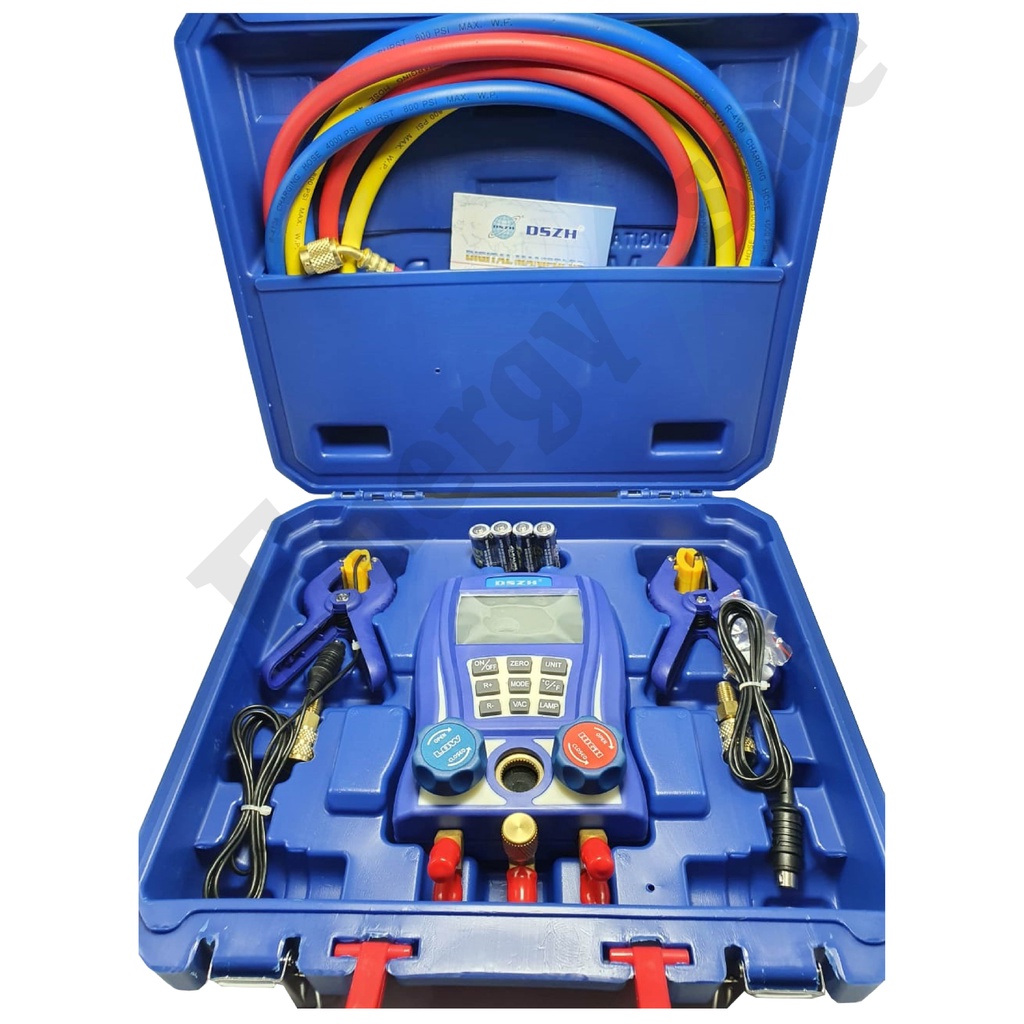 DIGITAL TESTING MANIFOLD VACUUM DAN FREON DSZH WK-6889L ORIGINAL