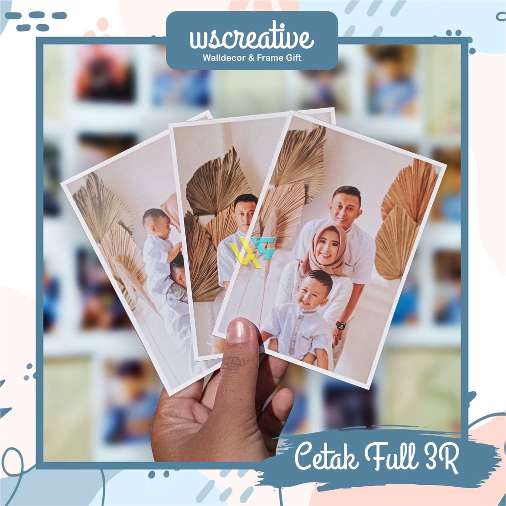 (SIZE 3R FULL) CETAK FULL FOTO 3R / CETAK FOTO CUSTOM
