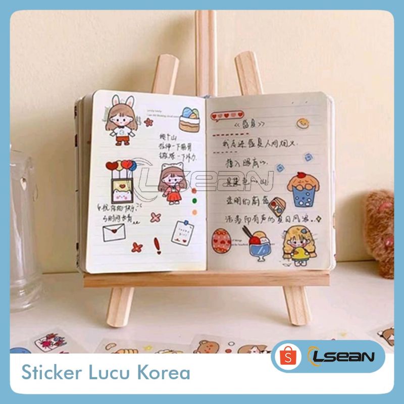 Sticker MOMO Aesthetic Korean Sticker Lucu