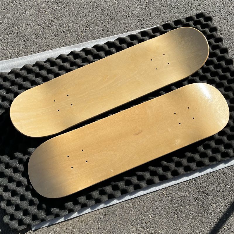 Papan Skateboard Goyang Ganda Permukaan Lampu DIY Papan Telanjang Permukaan Northeast Maple Action Board Profesional Papan Goyang Ganda Log Surface