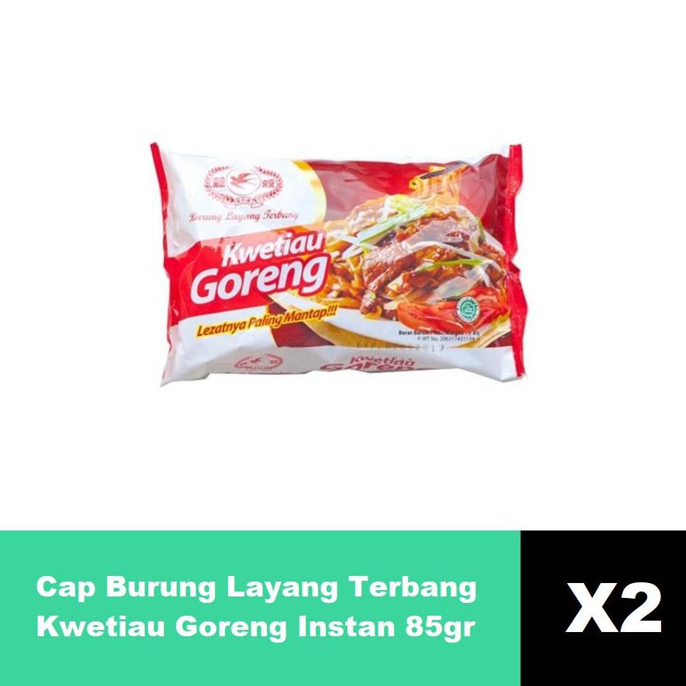 

ㅰ Cap Burung Layang Terbang Kwetiau Goreng Instan 2 x 85 gr さ