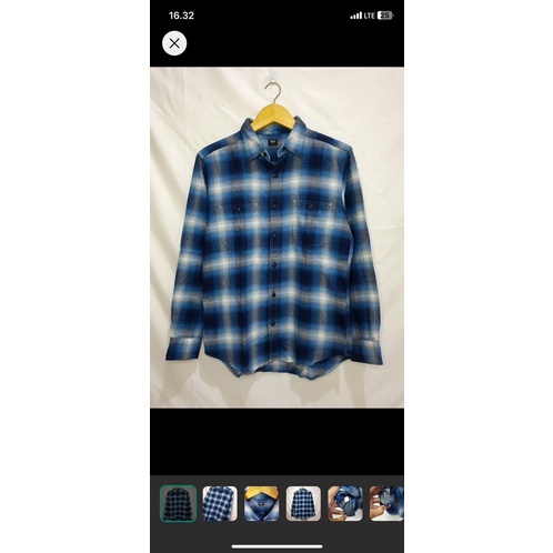 Flannel Veterano Uniqlo Blue