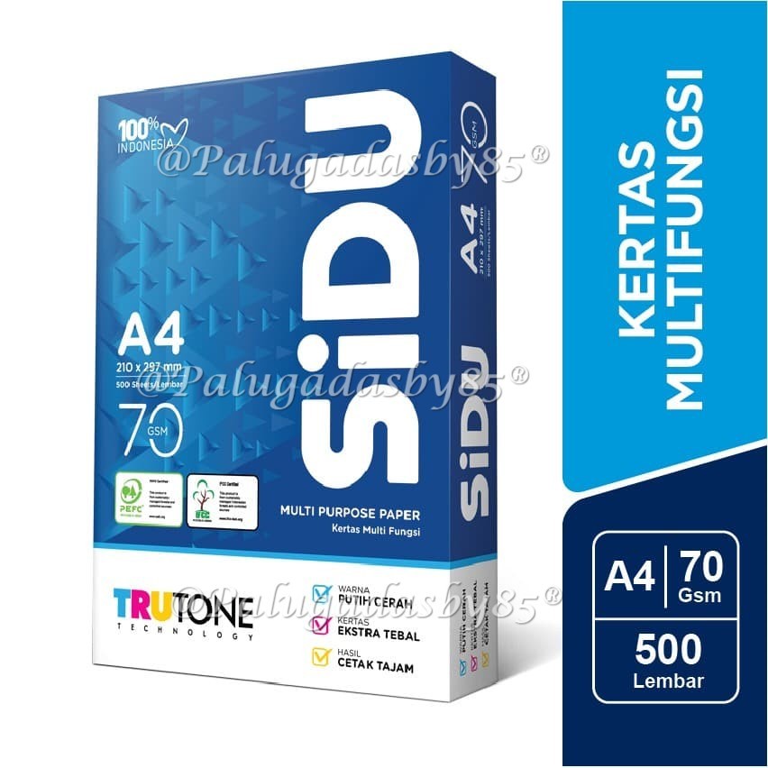 

Kertas HVS Sidu A4 70 Gram (1 Pak) Khusus Instant