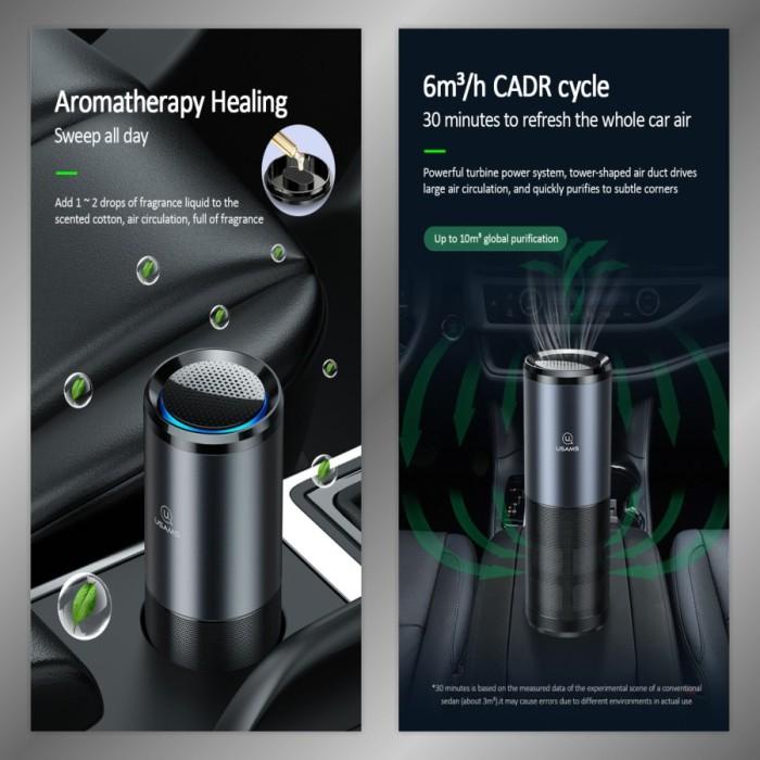 CAR AIR PURIFIER PORTABLE USAMS ZB169 TRUE HEPA FILTER UDARA UVC