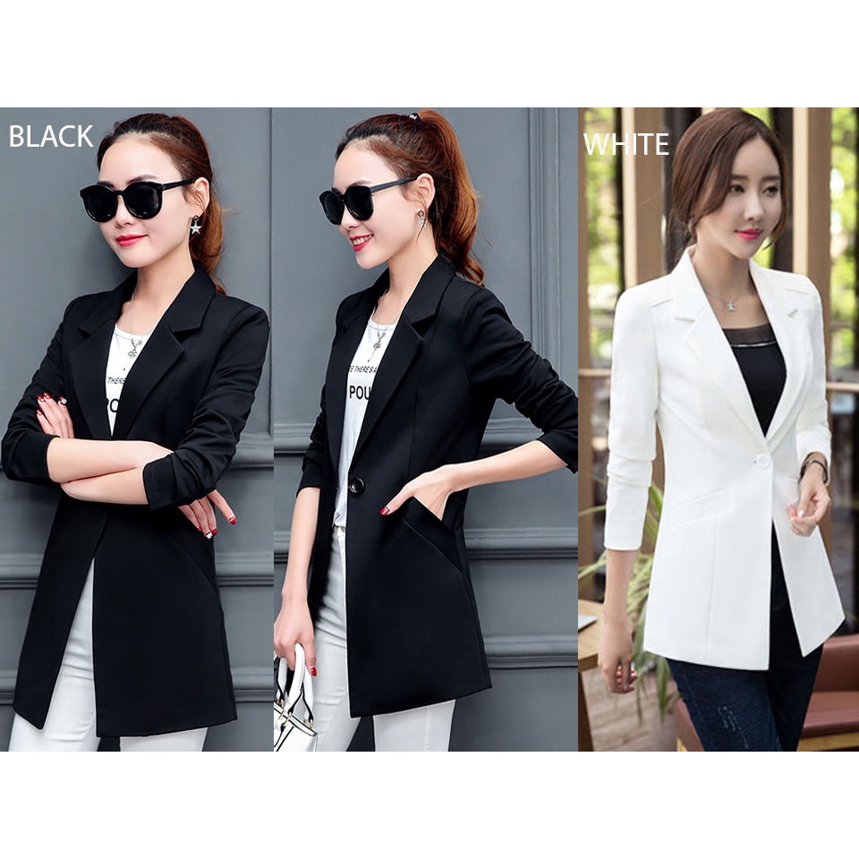 (SD002) Baru - Women Long Blazer / Blazer panjang formal