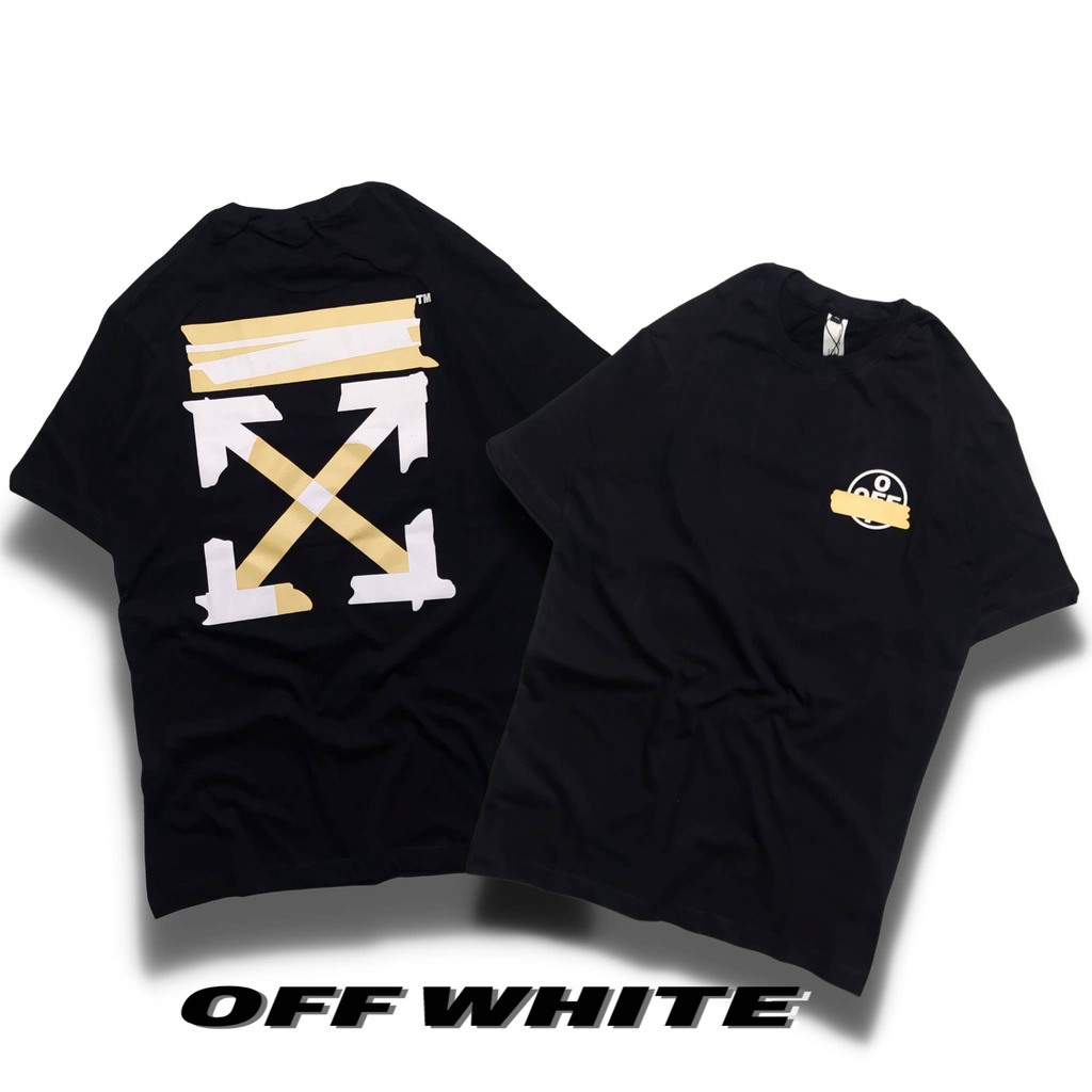Kaos Off White Plaster T-Shirt Off White Kaos Off White Hitam Kaos Pria Terlaris Kaos Distro Cowok K