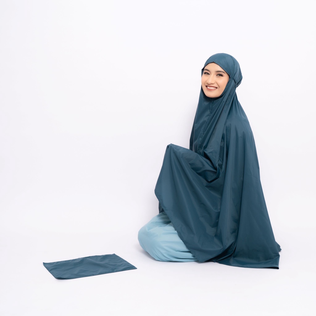 ALIF MUKENA MINI TWO TONE PARASUT PREMIUM KOREA TRAVEL - RIVERSIDE ( MKN-330 )