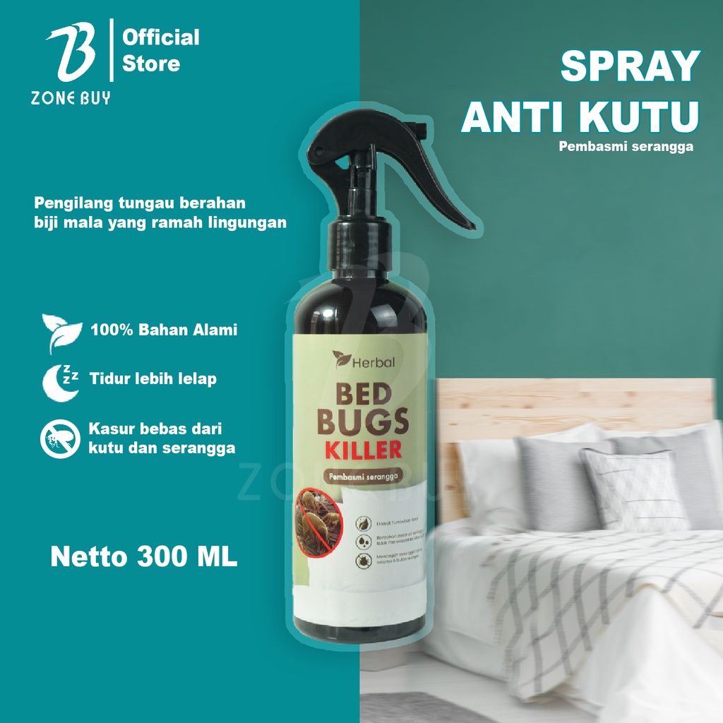 SEMPROTAN PEMBASMI TUNGAU / SPRAY ANTI KUTU &amp; SERANGGA / OBAT KUTU BUSUK / PEMBASMI KUTU KASUR - 300ML