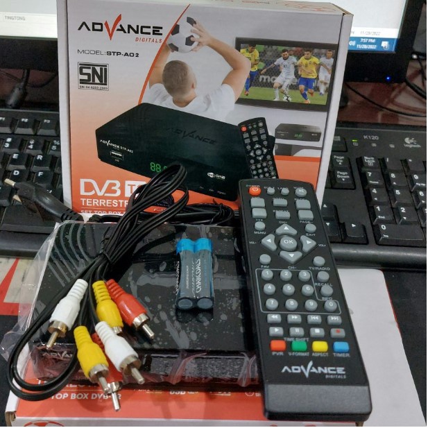 Receiver TV Digital Set Top Box STB Advance STP A01 A02 Full HD DVB-T2 DVBT2 AO2