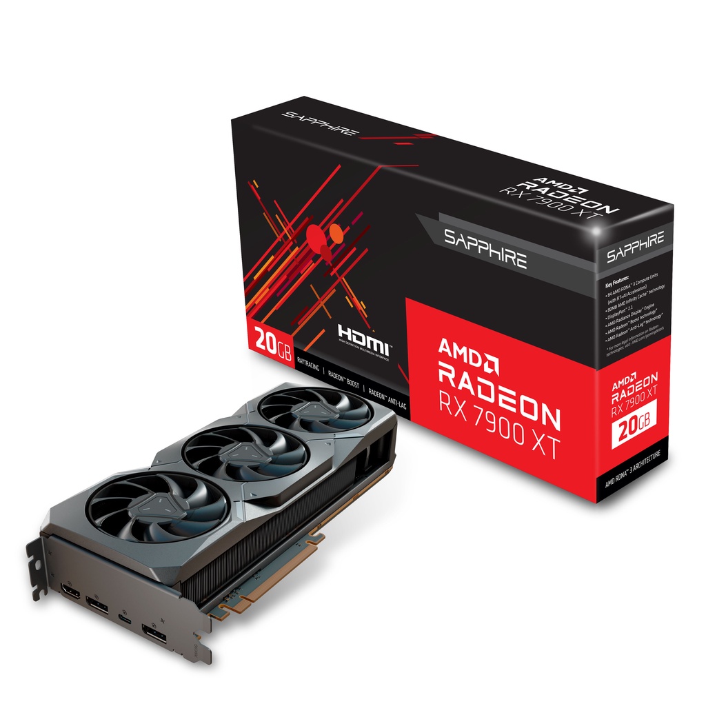 SAPPHIRE Radeon RX 7900 XT 20GB GDDR6 RDNA 3 - VGA RX7900XT DDR6