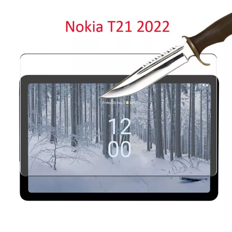 Tempered glass Nokia T21 2022 Antigores Bening Screen Guard protector pelindung layar tablet tab kaca bening transparan
