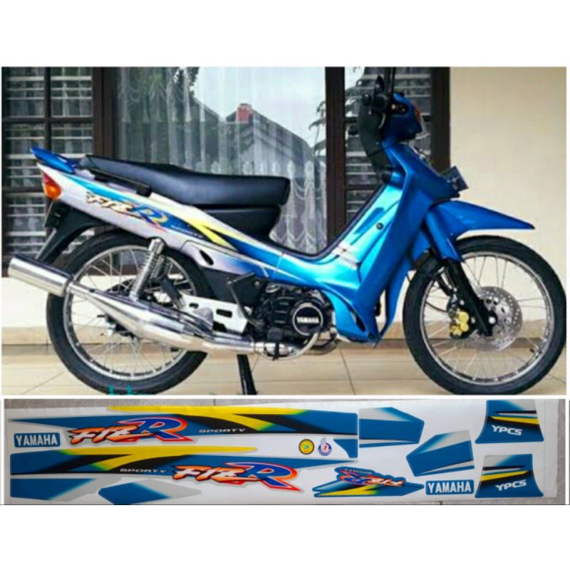 Striping Yamaha Fizr 99 Duotone Biru Silver