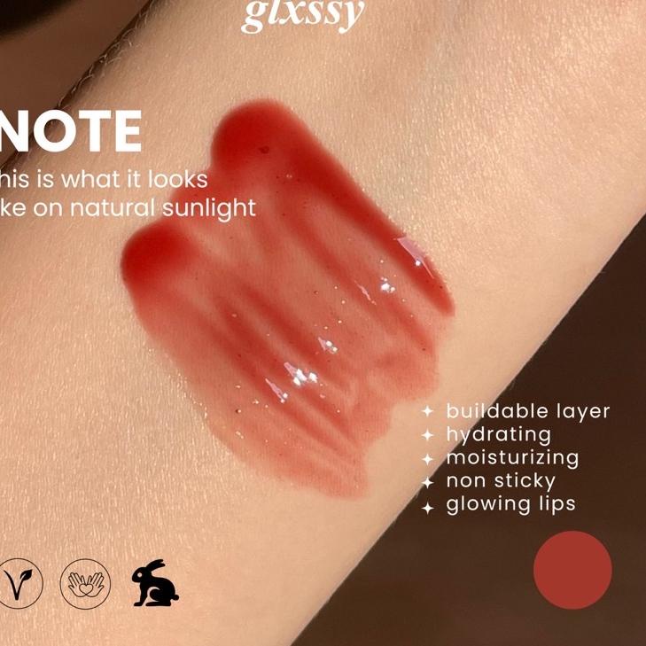 6.6 Terlaris Cherry Red Tinted Lip Gloss by Glxssy