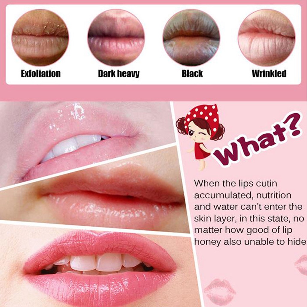 Lip Mask Cherry Masker Bibir Vitamin Pelembab Skincare Masker Bibir Collagen