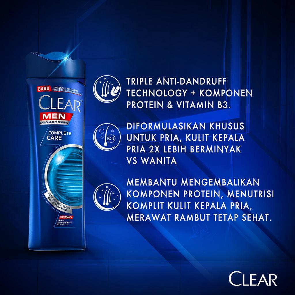 CLEAR MEN SHAMPOO ANTI DANDRUFF COMPLETE CARE 160ML -NJ