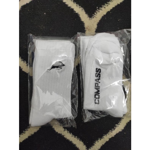 KAOS KAKI COMPASS VELOCITY - SOCK WHITE