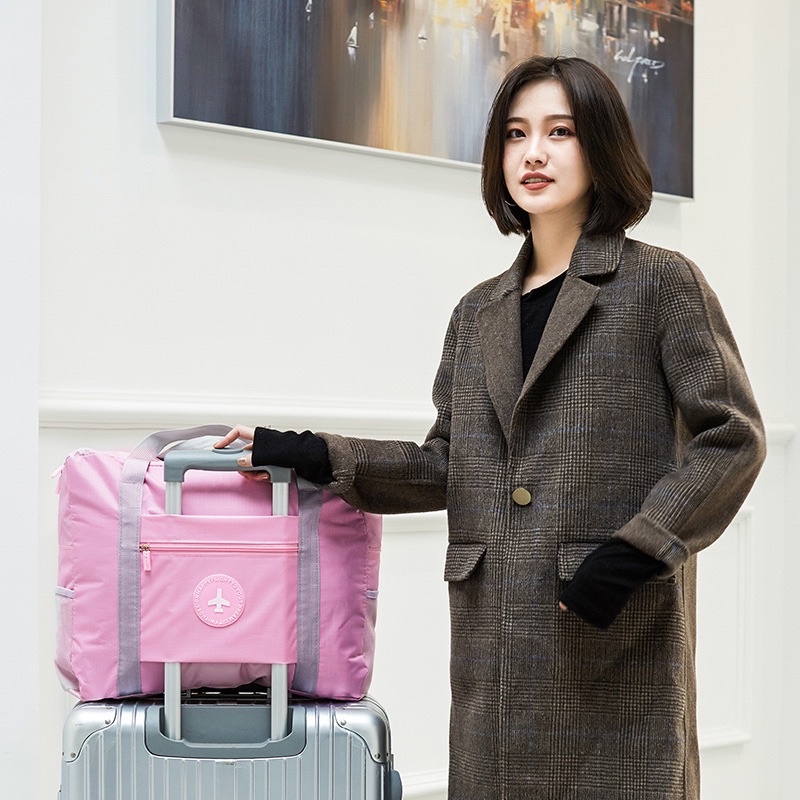 Tas travel foldable import anti air hand carry besar