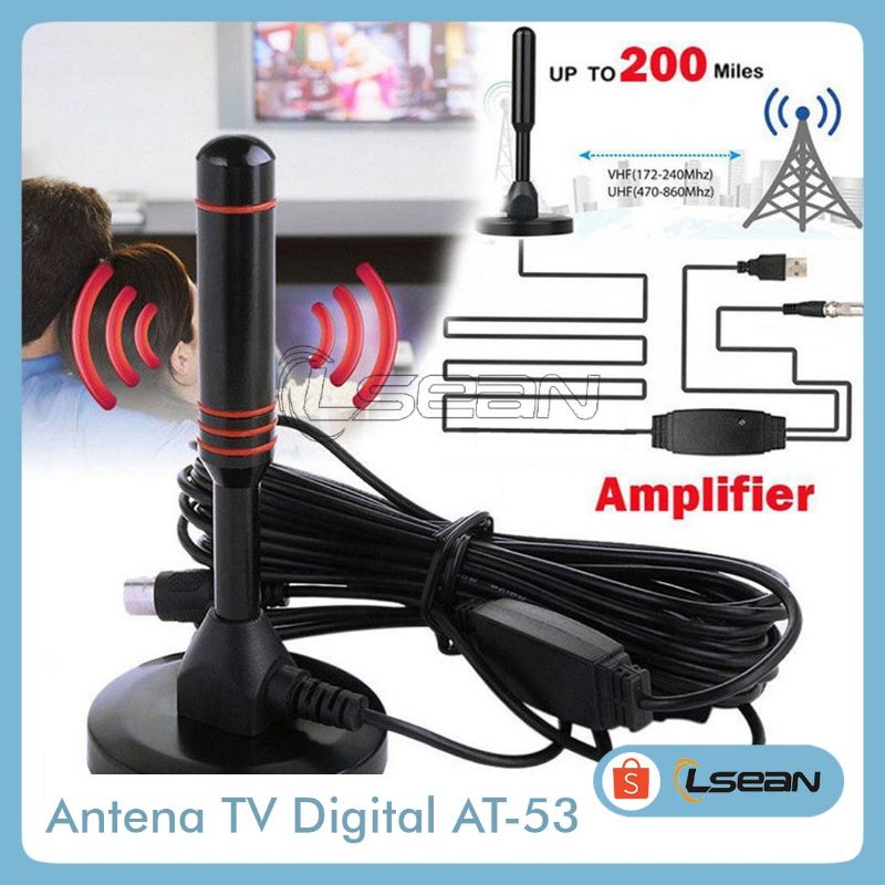 Antena TV DIGITAL DVB T2 AT-052 AT-053