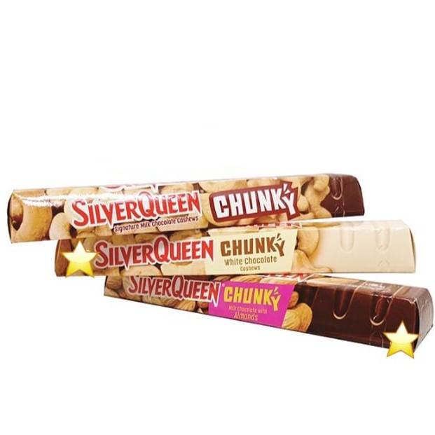 

SILVERQUEEN CHUNKY BAR 95 GR, COKELAT SILVER QUEEN CHUNKYBAR 95GR EX 100gr, CHUNGKY BAR COKLAT