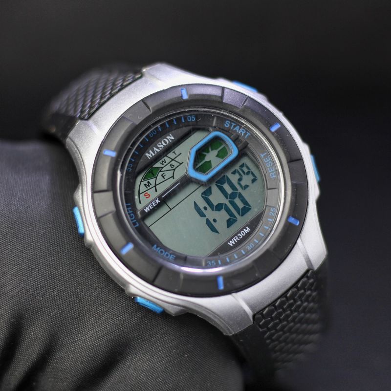 Jam Tangan Pria Digital Mason 8026 Rubber Original Jam Tangan Laki Laki Jam Tangan Tahan Air