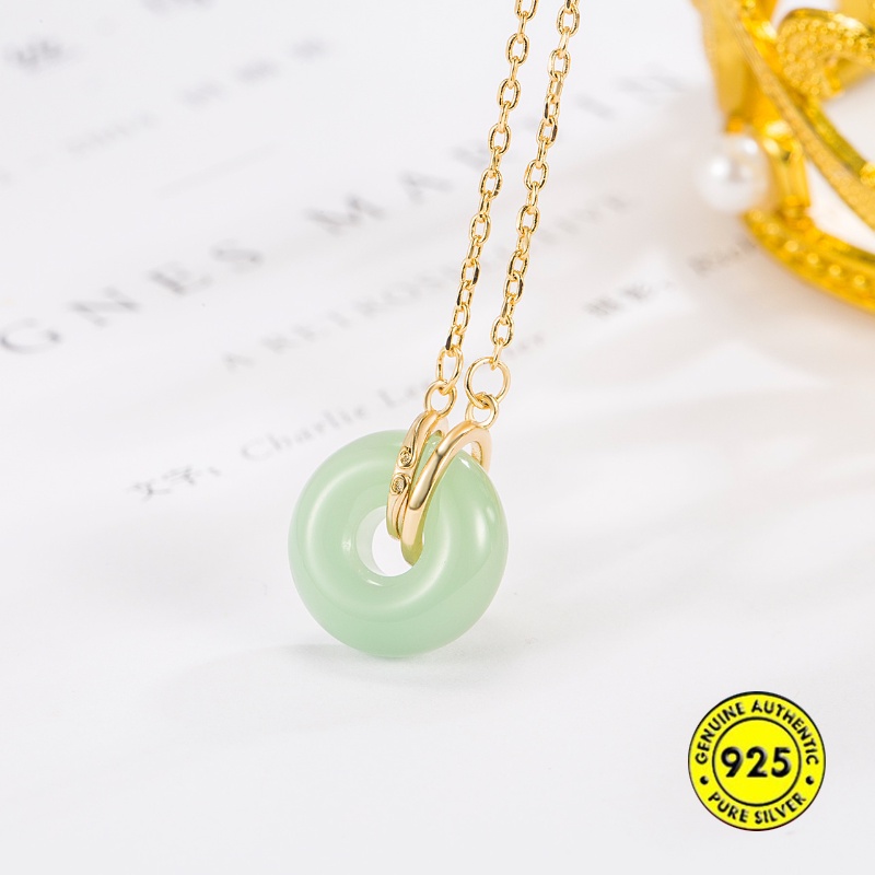 Kalung Gesper Hetian Peace Emas 18K Perempuan U1499