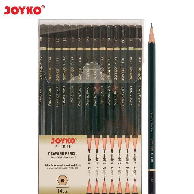 

Drawing Pencil Pensil Menggambar Joyko P-118-14 1 Set 14 Pcs