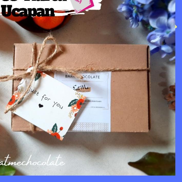 

ゕ COKLAT KADO FREE KARTU UCAPAN PEANUT PARTY & TROPICAL FRUIT DARI EATME CHOCOLATE / COKLAT LEBARAN ヿ