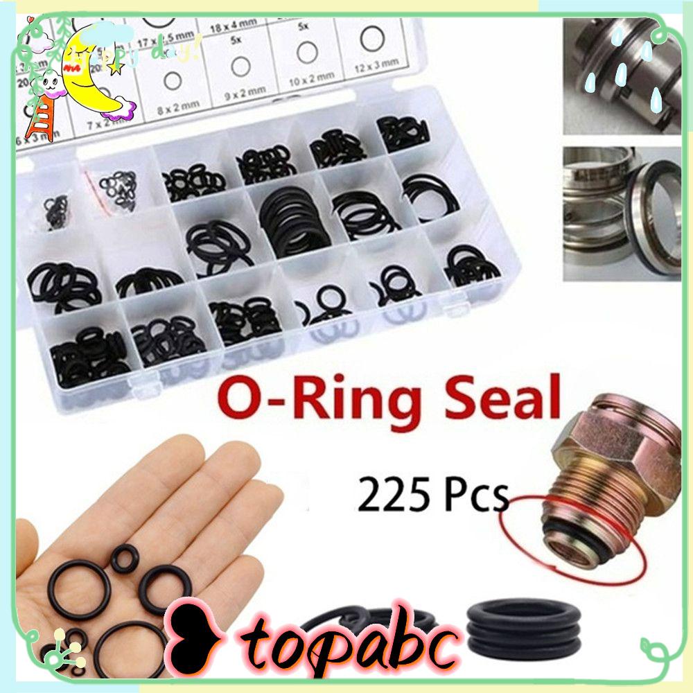 Top 225Pcs Karet O Ring Universal Perbaikan Otomotif Resist Sambungan Kedap Air Minyak Mesin Cuci