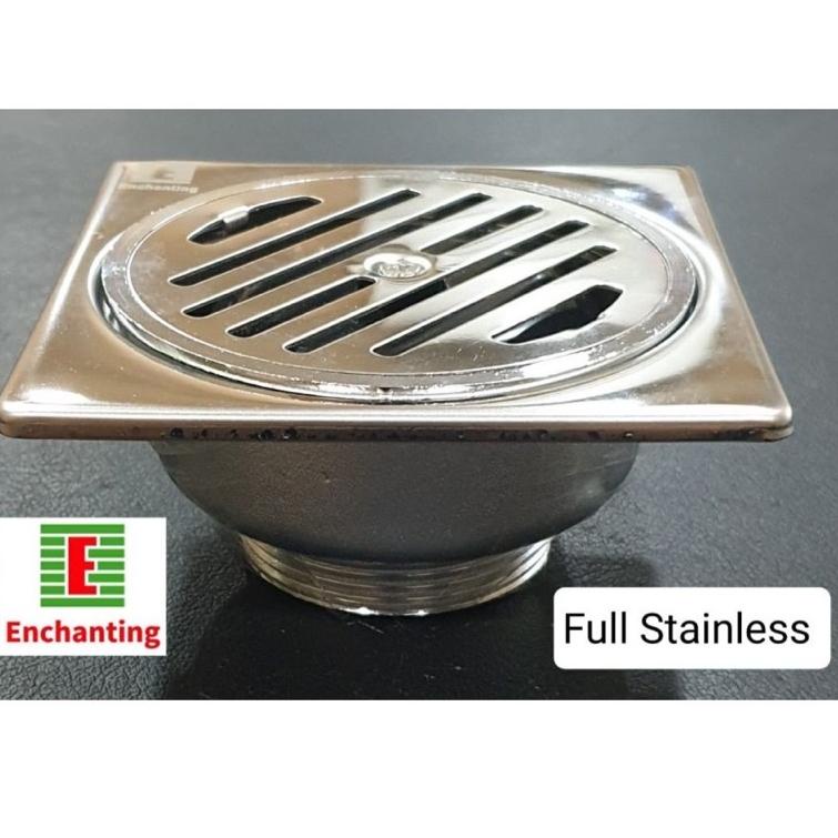 SIAP KIRIM 9833 Saringan Got Floor Drain Europe Enchanting D06N Stainless Steel ㊫