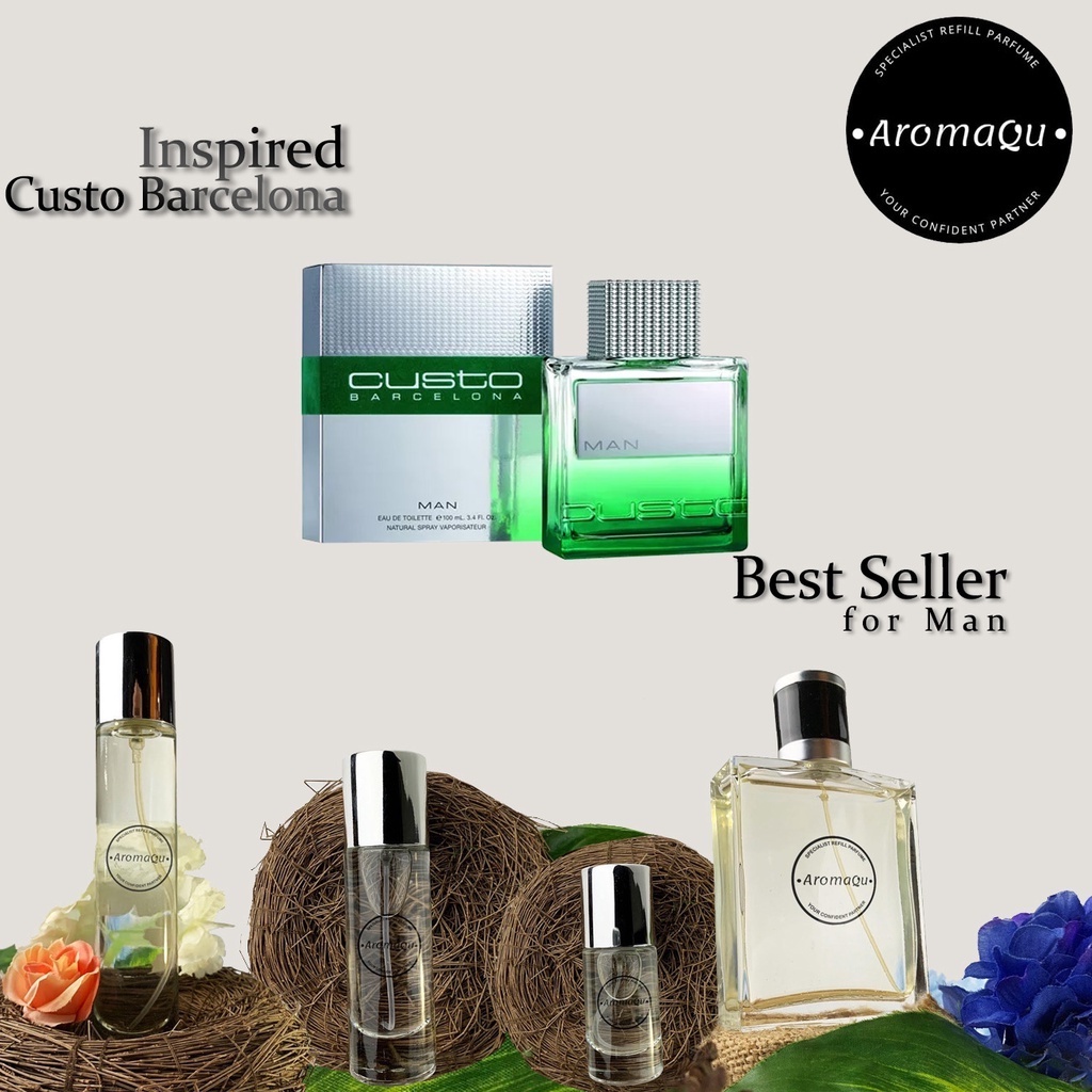 Parfum Refill AromaQu Custo Barcelona - Best Seller - Parfum Refill Bandung