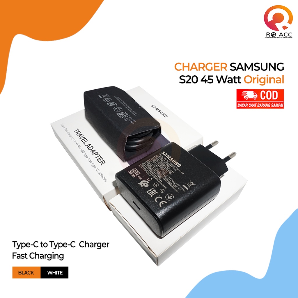 [RO ACC] S20 45WATT CHARGER SAMSUNG S20 NOTE 20 10 SUPER FAST CHARGING ORIGINAL 100%