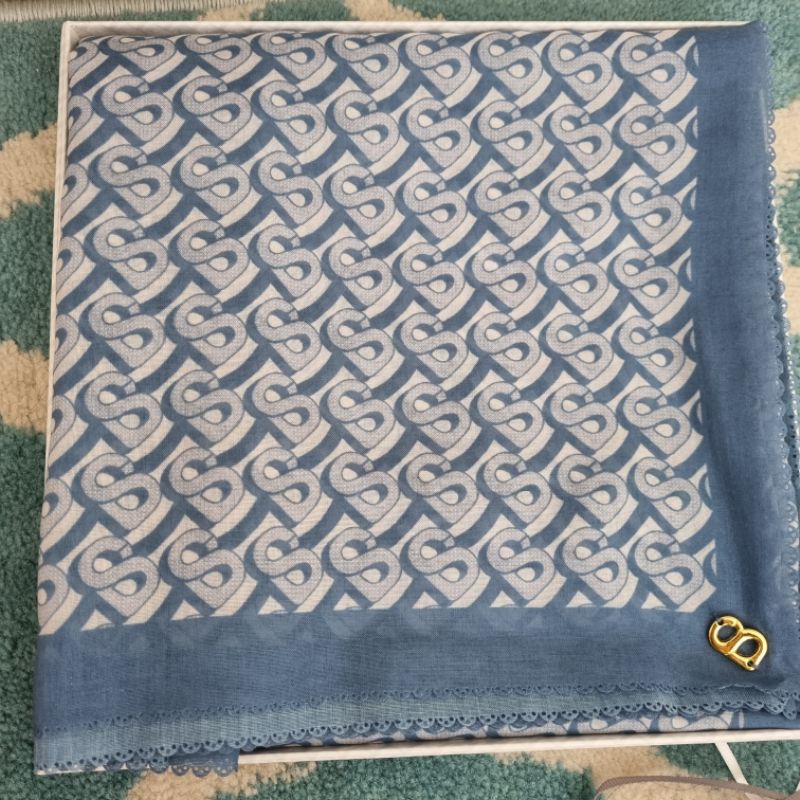 Preloved Buttonscarves Bimu Faded Denim