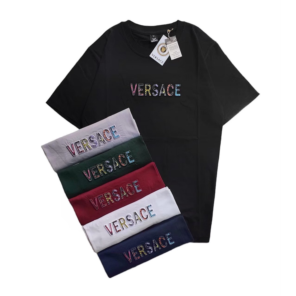 T-Shirt Baju Kaos Versace Sablon timbul Emboss Premium Quality