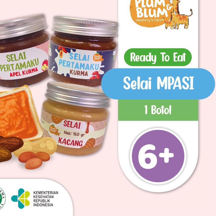 

Banyak Peminat ❋ Plum & Blum Selai Mpasi Selai Kurma Selai Kacang Pemanis Alami - 150gr,,