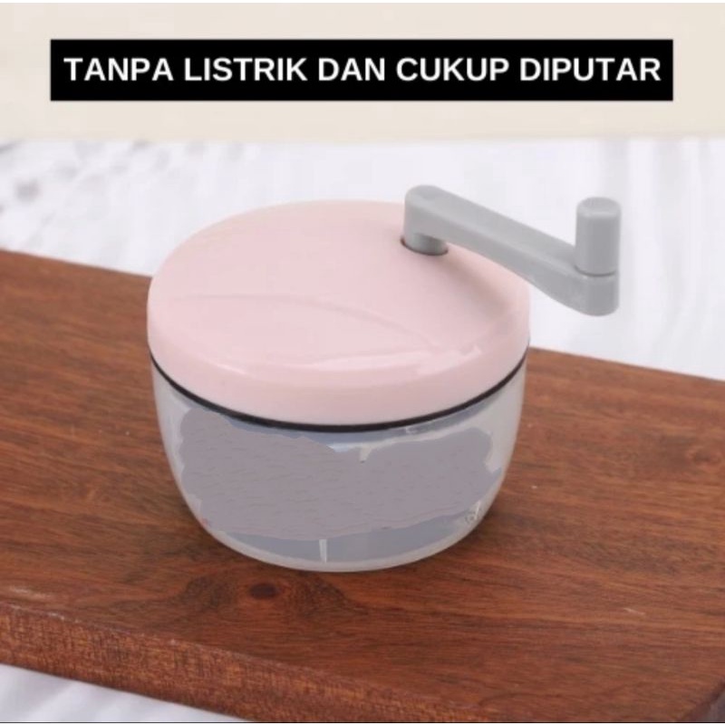 BLENDER PUTAR MINI MANUAL CHOPPER PEMOTONG CABE BAWANG