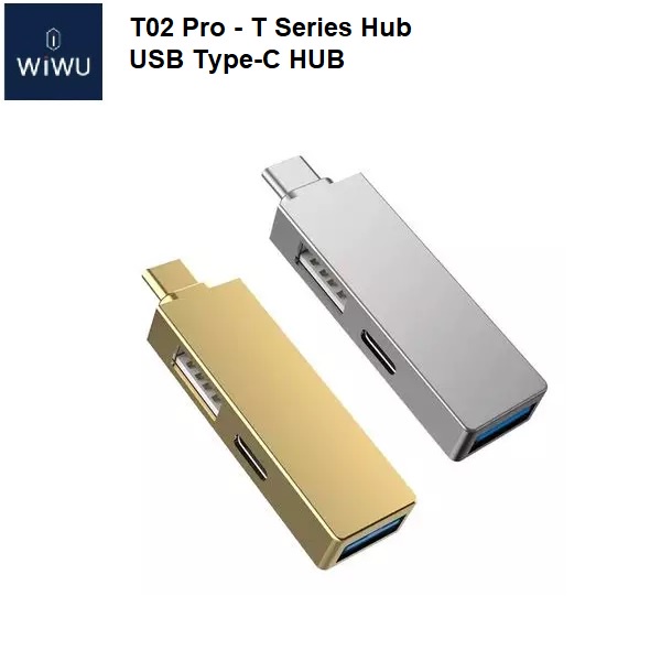 WIWU T02 PRO - USB Type C Hub to USB 3.0 - 2.0 - USB C Converter