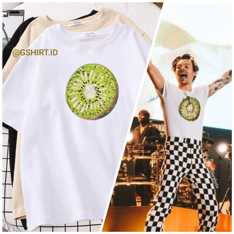 [PREMIUM] Basic-size & Oversize Kaos Harry Styles Kiwi - Harry Styles T Shirt