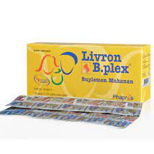 Livron B.Plex Suplemen Kesehatan 1 strip @10 tablet / vitamin B / Anemia / vit b complex / komplek